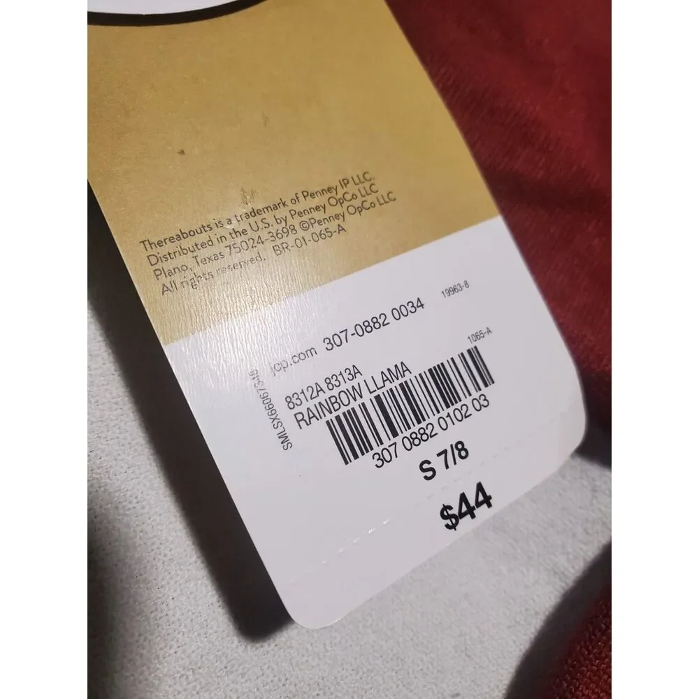 ThereAbouts Girls S 7/8 Flame Resistant Long Sleeve Pajama Top NWT